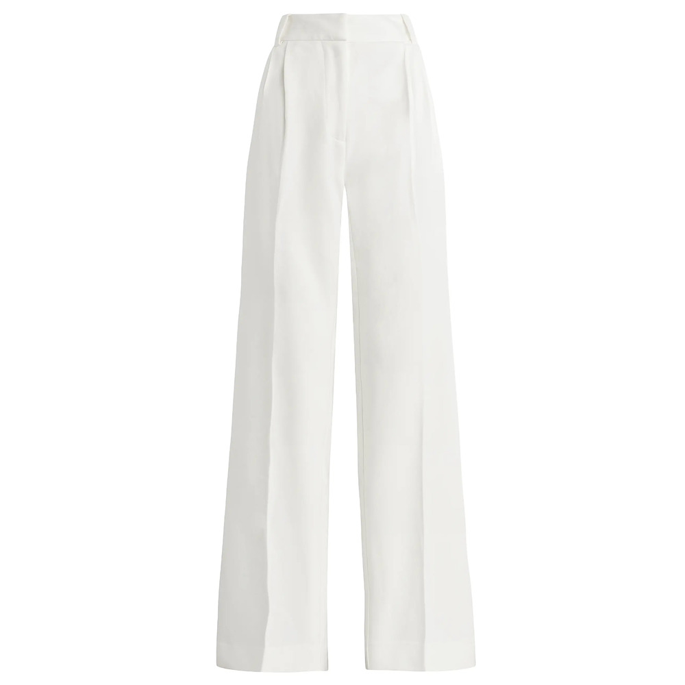 Favorite Daughter Pleated Cream Wide Leg Pants Size 2
